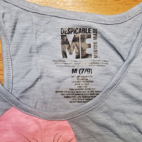 Despicable Me Minion Made Tank Top sz Medium - Picture 2 of 3